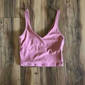 lululemon athletica Pink Crop Tank Top